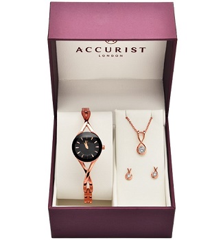 accurist gold plated ladies watch