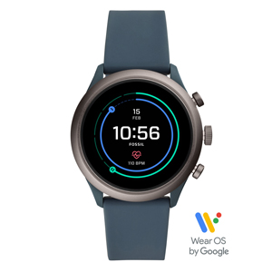 Fossil Sport FTW4021 Smartwatch – Smokey Blue Silicone – 43mm - W10188