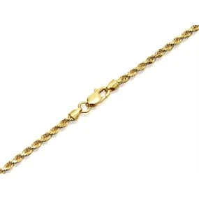 thumbnail image 2 of 7.25 Inch Two Row Rope Bracelet – Real 10K Yellow Gold – Shiny Finish – Goldum NYC 2 of 6