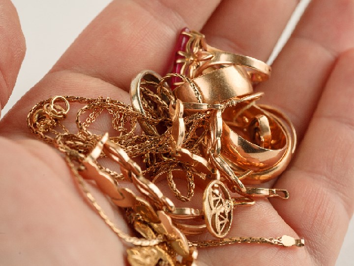 Gold in hand