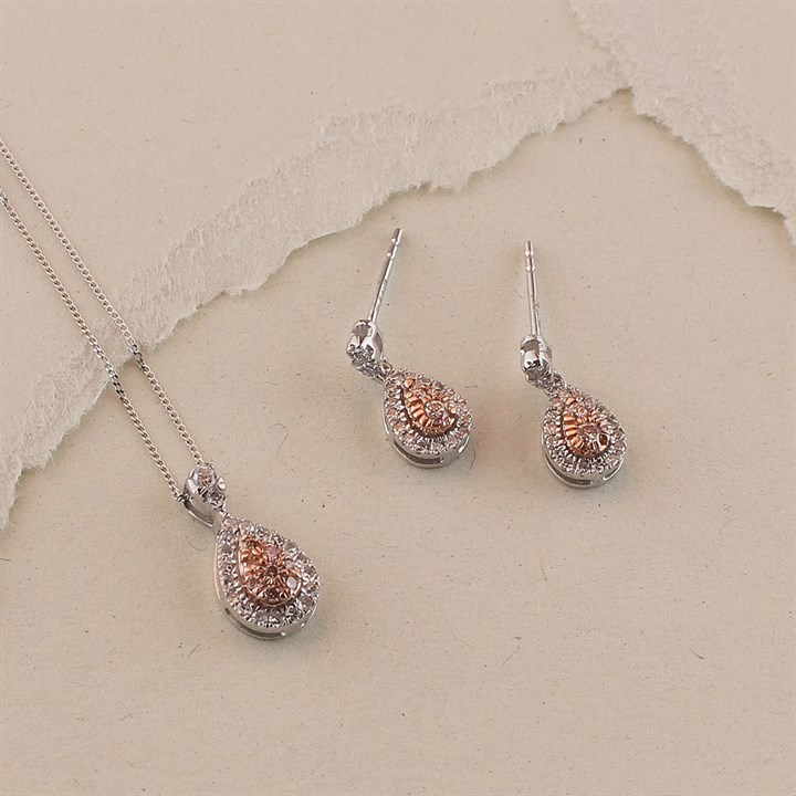 Pink Diamond Jewellery Set
