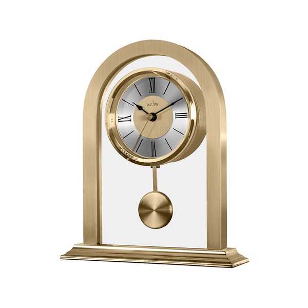 Acctim Gold Tone Pendulum Mantel Clock C1717 F.Hinds Jewellers