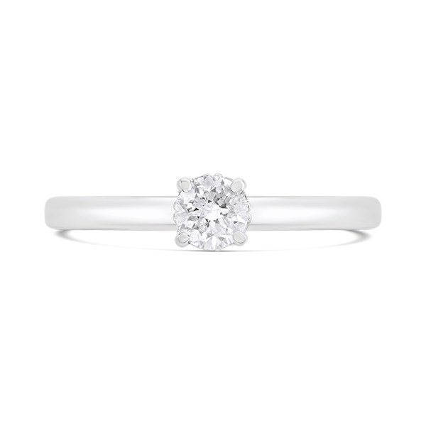 9ct White Gold Single Stone Diamond Engagement Ring 1/3ct D71207Q