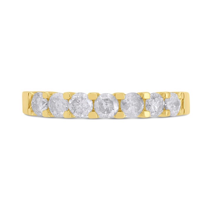 Brilliant Cut 0.25ct Channel Set Half Eternity Ring In 9ct White Gold Pr12229 + Wg
