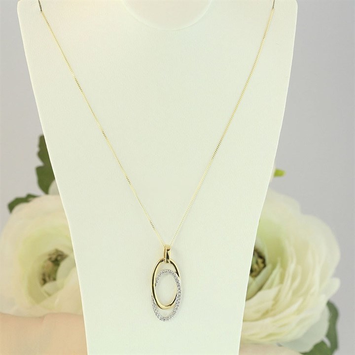 DOUBLE F GOLD DIAMOND NECKLACE