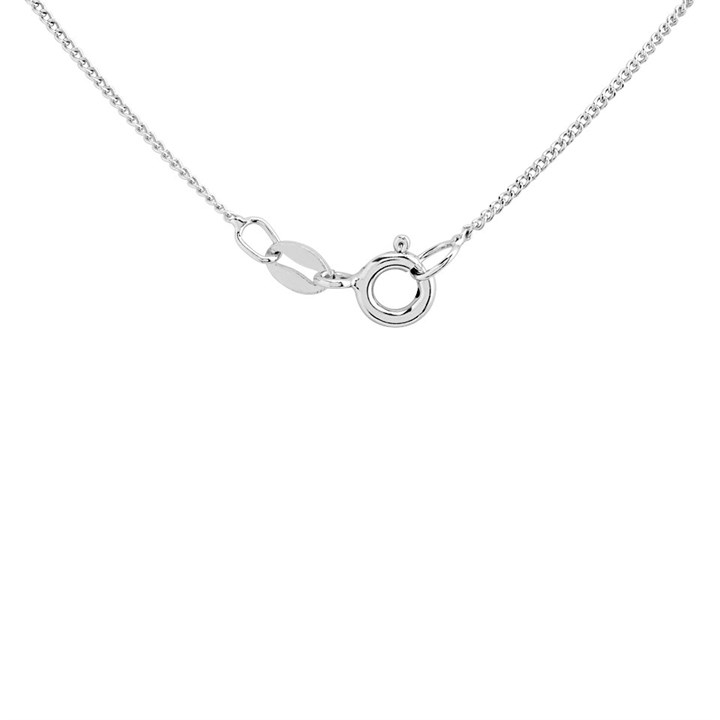 Jewel Zone Heart Necklace - Dainty Cubic Zirconia Pendant On 16" Sterling Silver Chain, Minimalist Gift For Women - View #13