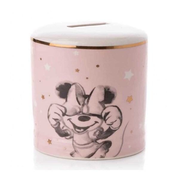 Disney Magical Beginnings DI897 Minnie Mouse Ceramic Money Box P7755 F.Hinds Jewellers