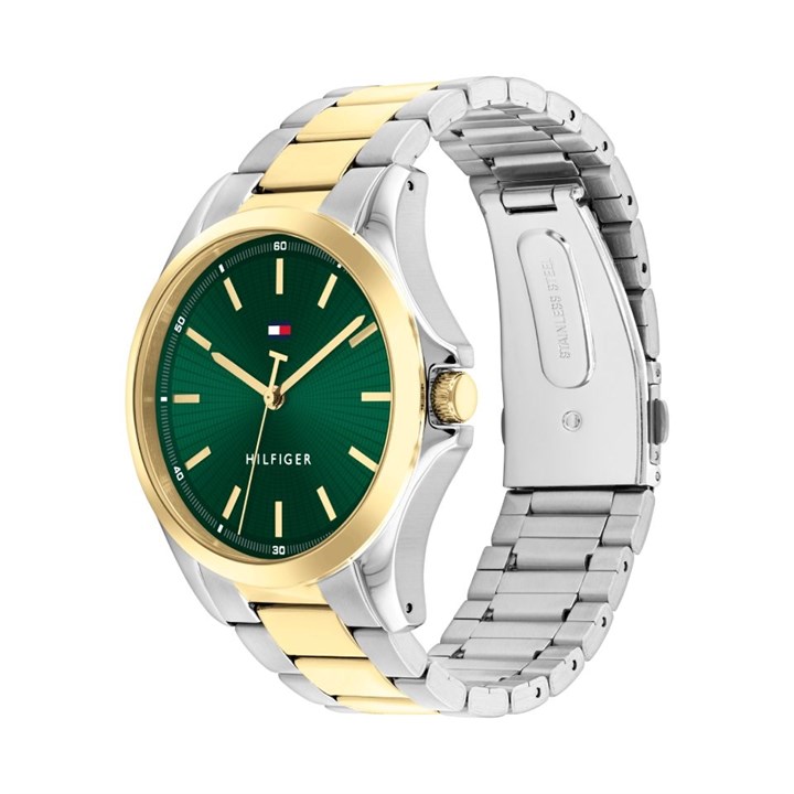 Tommy Hilfiger 1792192 Two Tone Green Dial Bracelet Watch - W95365 | F ...
