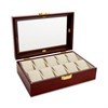 Walnut Finish Ten Watch Box - A19166 Alternative Image