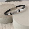 Joseph & George Black Leather Bracelet - 8.5om - A3430 Alternative Image