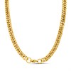 Joseph & George Yellow IP Steel Double Curb Necklace - A3441 Alternative Image