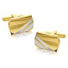 Two Tone Cufflink And Tie Slide Set - A4524 Alternative Image