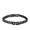Diesel DX1386040 Stainless Steel Black Logo Bracelet - A9205 Alternative Image