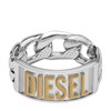 Diesel DX1420931 Stainless Steel And Yellow IP Logo Ring - A9220 Alternative Image
