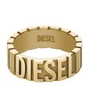 Diesel DX1439710 Stainless Steel Gold Tone IP Logo Ring - A9223 Alternative Image