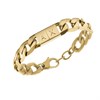 Armani Exchange AXG0078710 Stainless Steel Gold Tone IP Logo Bracelet - A9547 Alternative Image