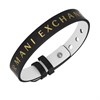Armani Exchange AXG0107040 Black And White Logo Bracelet - A9554 Alternative Image