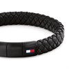 Tommy Hilfiger 2790662 Black Braided Leather Bracelet - A9654 Alternative Image