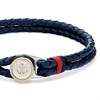 Tommy Hilfiger 2790691 Stainless Steel And Blue Leather Two Braid Bracelet - A9664 Alternative Image
