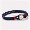 Tommy Hilfiger 2790691 Stainless Steel And Blue Leather Two Braid Bracelet - A9664 Alternative Image