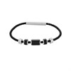 Police PEAGB0032204 BULLION Stainless Steel Black Beads Leather Bracelet - A98313 Alternative Image