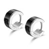 Police PEAGE0038801 URBAN Stainless Steel Huggie Earrings - A98336 Alternative Image