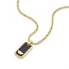 Police PEAGN0038602 URBAN Gold Tone And Black Tag Necklace - A98349 Alternative Image