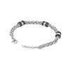 Police PEAGB0078201 URBAN Stainless Steel And Black Bracelet - A98363 Alternative Image