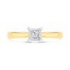 18ct Gold Princess Cut Diamond Solitaire Ring - 35pts - AGI Certificated - D0414 Alternative Image