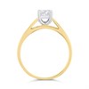 18ct Gold Princess Cut Diamond Solitaire Ring - 35pts - AGI Certificated - D0414 Alternative Image