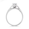18ct White Gold Princess Cut Diamond Solitaire Ring - 35pts - AGI Certificated - D0706 Alternative Image