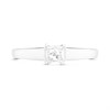 18ct White Gold Princess-Cut Diamond Solitaire Ring, 1/3ct - D0754 Alternative Image