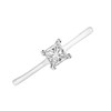 Platinum Princess Cut Diamond Solitaire Ring - 1/4ct - AGI Certificated - D0808 Alternative Image