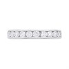 Polar Fire Platinum Diamond Half Eternity ET Ring- 1ct (Certificated) - D08173 Alternative Image