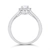 Polar Fire Platinum Diamond Halo Cluster Ring, 85pts  (GLI Certificate) - D08178 Alternative Image