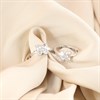 Platinum Diamond-Set Clover Huggie Earrings, 1/2ct/pr - D08501 Alternative Image