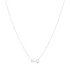 Platinum Fixed Diamond-Set "V" Necklet, 1/2ct - D08505 Alternative Image
