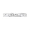 Platinum Diamond-Set Leaf-Pattern Band Ring - D08507 Alternative Image