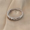 Platinum Diamond-Set Leaf-Pattern Band Ring - D08507 Alternative Image