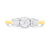 18ct Gold And Platinum Polar Fire Trilogy Ring 1ct (GLI Certificate) - D1109 Alternative Image