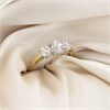 18ct Gold And Platinum Polar Fire Trilogy Ring 1ct (GLI Certificate) - D1109 Alternative Image