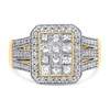 18ct Gold 1 Carat Diamond Cluster Ring - D1421 Alternative Image
