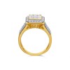 18ct Gold 1 Carat Diamond Cluster Ring - D1421 Alternative Image