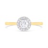 18ct Gold And Platinum Polar Fire Diamond Halo Cluster Ring 1/2ct (GLI Certificate) - D1614 Alternative Image