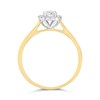 18ct Gold And Platinum Polar Fire Diamond Halo Cluster Ring 1/2ct (GLI Certificate) - D1614 Alternative Image