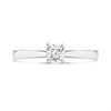 Arctic Circle Platinum Radiant Cut Diamond Solitaire Ring - 30pts - IGI Certificated - D3101 Alternative Image