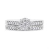 9ct White Gold Diamond Engagement Ring And Wedding Ring Set - 1/2ct - D32141 Alternative Image