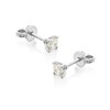 18ct White Gold Diamond Solitaire Stud Earrings - 1/2ct per pair - D4525 Alternative Image