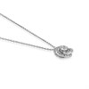 18ct White Gold Diamond Knot Necklace - 1/4ct - D4545 Alternative Image