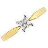 9ct Gold Princess Cut Diamond Solitaire Ring - 1/4ct - AGI Certificated - D5013 Alternative Image